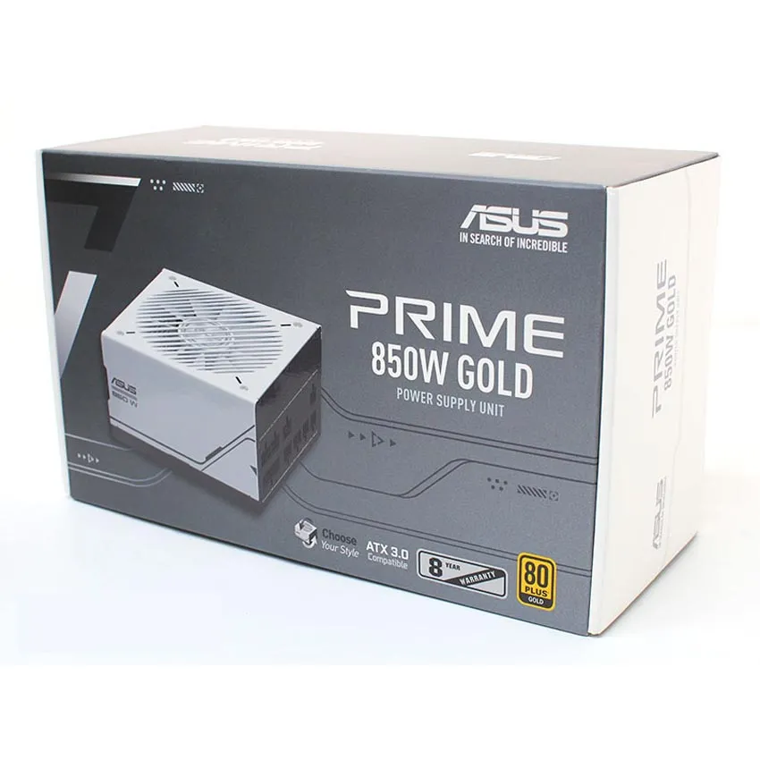 Nguồn Asus AP-850G (80PlusGOLD/ATX 3.0/PCIe Gen 5.0 /Full Modular/Màu Trắng)
